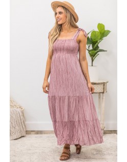 Love Conquers All Sleeveless Dress in Mauve