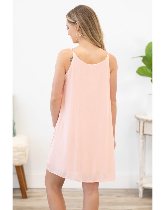 Coral/Lilac/Sage Color Block Dress