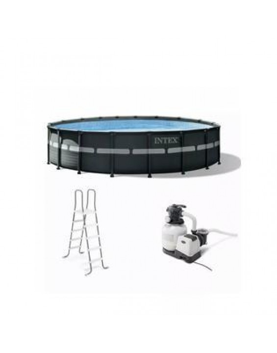 18Ft x 52In Ultra XTR Frame Round Above Ground Swimming Pool Set with Pump
